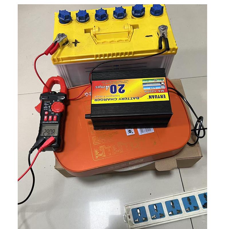 12V Automotive Battery Charger for Lead-Acid & LiFePO4, 10A/20A/30A, 14.6V Compatible