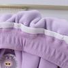 2025 Winter Girls' Cartoon Fleece-Lined Pull-On Pants - Kids' Autumn/Winter Casual One-Piece Pants