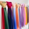 Verlaufende Farbe Simulierte Seide Eisseide Schal Elegant und Vielseitig Körperetikette Schal Neuer Tanzschal Langer Gazeschal