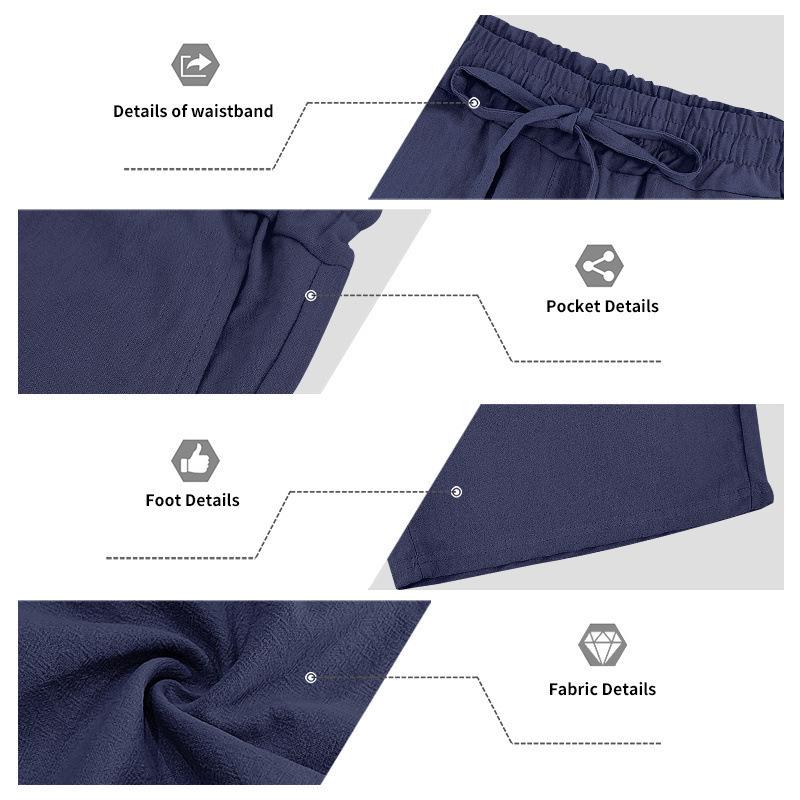 Men's Linen Summer Hooded Sleeveless Shirt & Shorts Set - Breathable Cotton Two-Piece