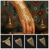 Exotic Ethnic Style Finger Bracelet Multi Layer Hollow Geometric Bracelet  Festival