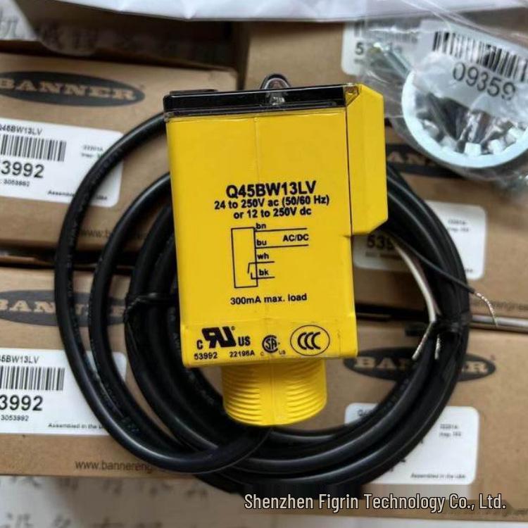 Actual Photo: Q45BW13LV Q Banner Photoelectric Sensor Q45BW13LVQ