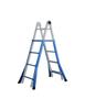 Telescopic Ladder - Edm - 4+4 - Steel - Wall-mounted - Multi-position