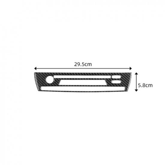 Carbon Fiber Interior Radio Console Accent Cover Trim For BMW X3 E83 2004-10