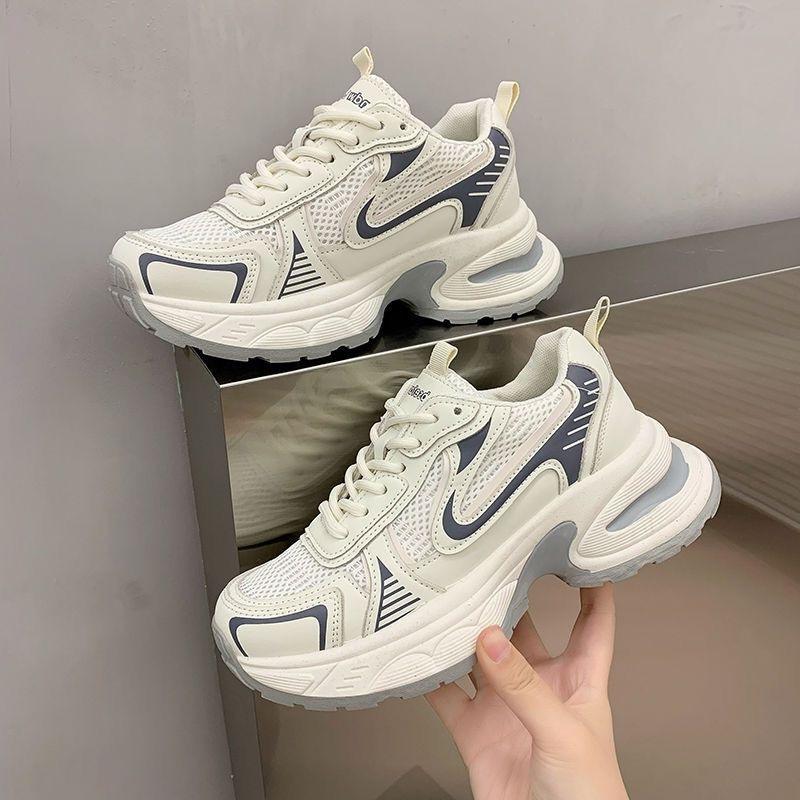Zhao Ruth silver platform dad 22 summer breathable increase casual sports shoes ins tide