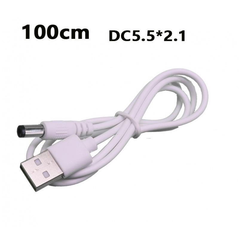 USB to DC 3.5*1.35mm Pure Copper Two-Core Power Cord for Mobile, Microphone, and Audio Charging