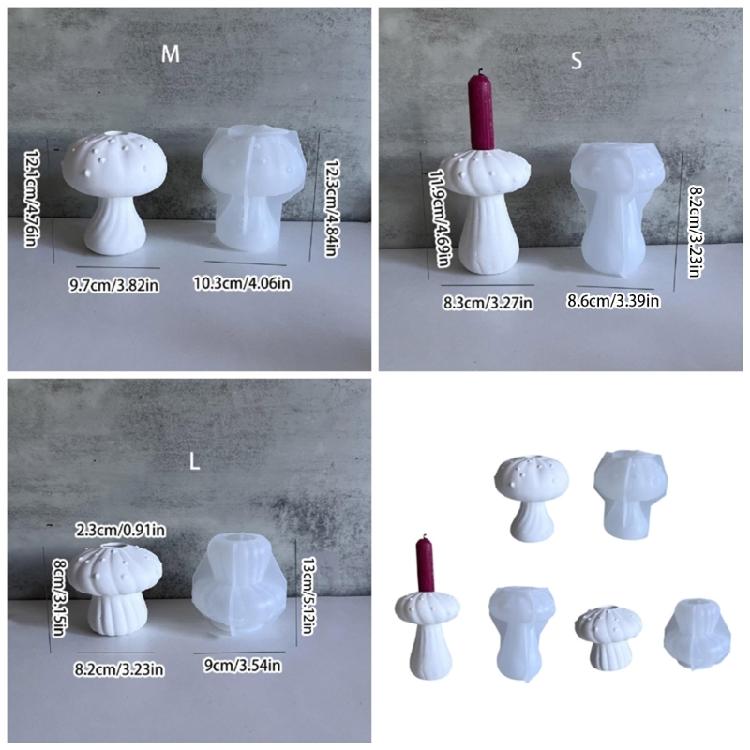 Eleganter pilzförmiger stabiler Silikon-Blumentopf-Formwerkzeug Must-Have-Zubehör für den Heimgebrauch Resin-Art-Enthusiasten