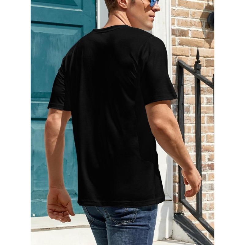 100% Cotton Breathable Guitar Cross T-Shirt - Men's Cool Christian Perfect for Casual Wear Outdoor Activities