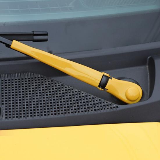 4pcs Front Window Windshield Wiper Blade Cover Trim for Ford Bronco 21+Yellow