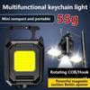 COB Arbeitsleuchte 800mAh USB Wiederaufladbare Taschenlampe mit Magnet Tragbare Wasserdichte Campinglampe mit SOS-Modus für Outdoor-Reparaturen