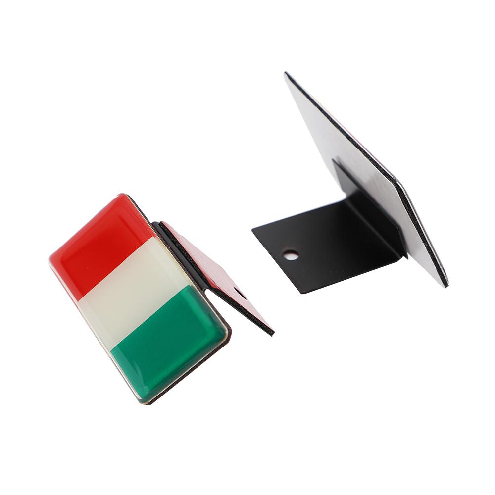 1 pièce Aluminium Drapeau Autocollants de Voiture Emblème de Calandre Badge Grande-Bretagne Allemand France Australie Amérique Russie Pièces de Voiture Accessoires Extérieurs