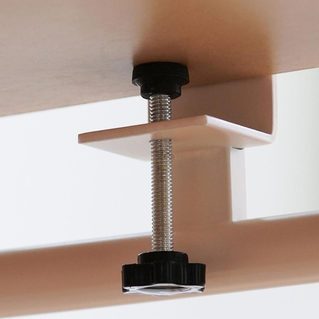 Schwerlast Kohlenstoffstahl Rucksackaufhänger für Schreibtischkante Einfache Installation Taschenhängehaken Schule Büro Aufbewahrungslösung