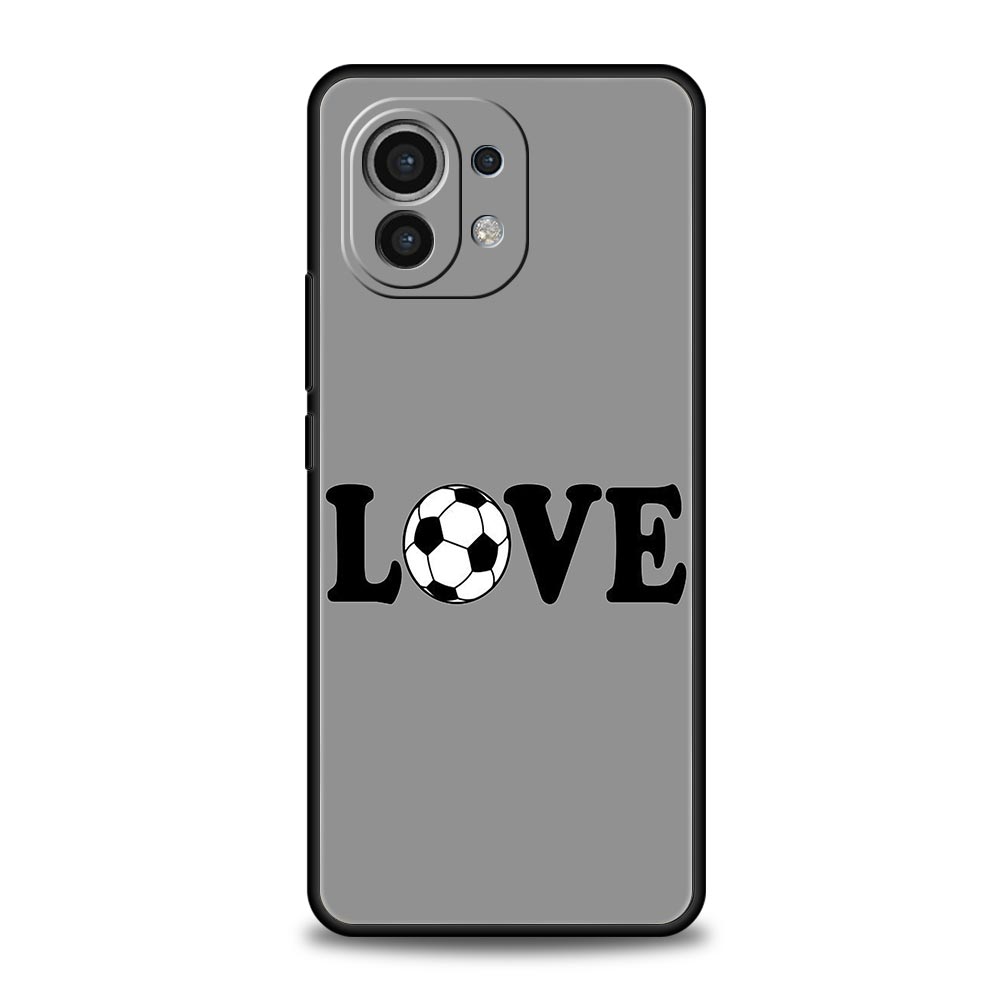 

Чехол для телефона Сердцебиение футбола для Xiaomi 17 14 15 13 14T 13T 12T 11T Pro 12 11 Lite Poco X7 X5 X3 NFC F7 F6 Мягкий чехол Poco X7 Pro