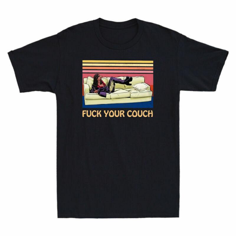 Cotton Short Graphic Sleeve Top Funny Fck Your Vintage Tshirt Couch Shirt Black S