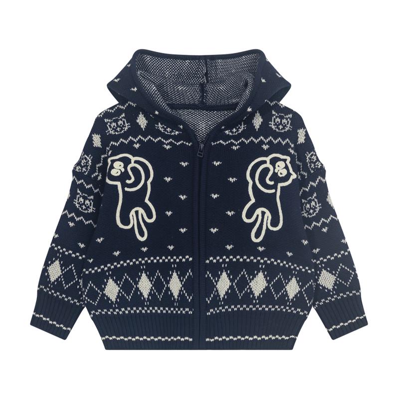 

M.Latin Kids Cartoon Hooded Sweater Jacket 130cm