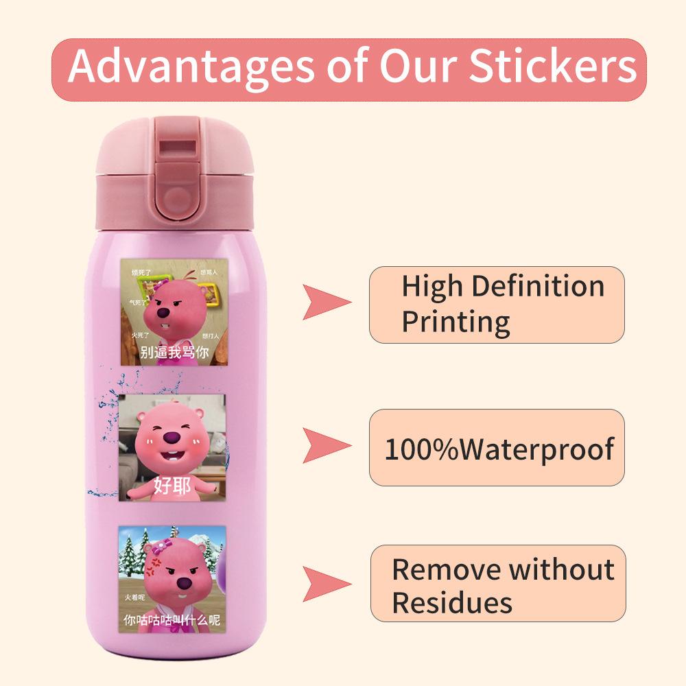 80 Little Beaver Emoticon Pack New Graffiti Stickers DIY Decorative Skateboard Water Cup Personalized Stickers