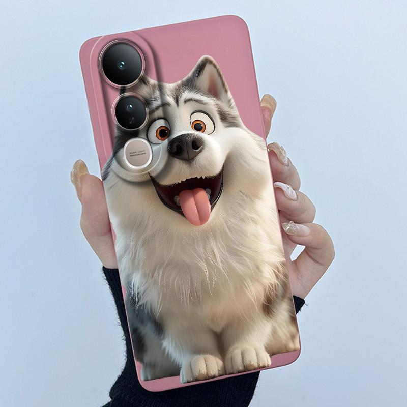 For Vivo V50 Lite Case Lovely Phone Shell Soft Liquid Silicone Back Cover For Vivo V 50 Lite Full Protection Shockproof Bumper