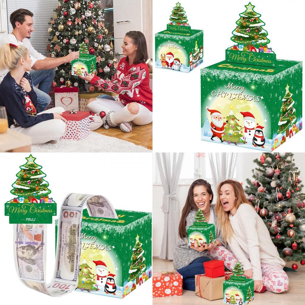 Christmas Tree Gift Box With Unique Theme For Christmas Or Holiday Presents