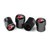 For Audi 8P 4Pcs 3D Metal Wheel Tire Valve Caps Dust-proof Cover For Audi TT A3 Q3 A6 C6 Q5 Q2 A7 RS Sline S5 S4 A4 B9 A5 Q7 Car Accessories