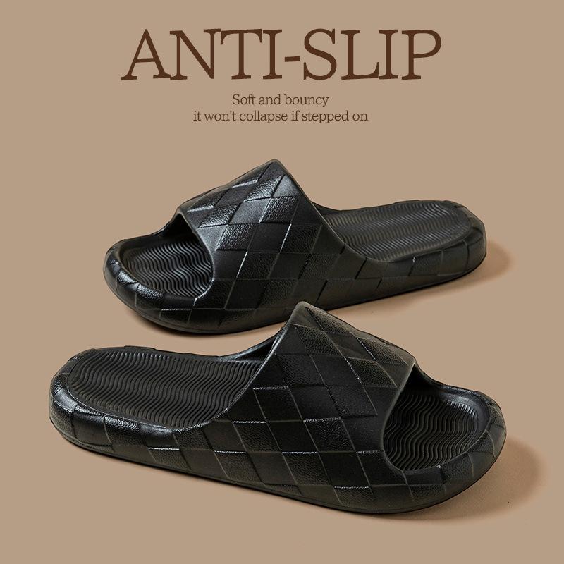 Retro silent slippers summer new bathroom bath non-slip deodorant home sandals