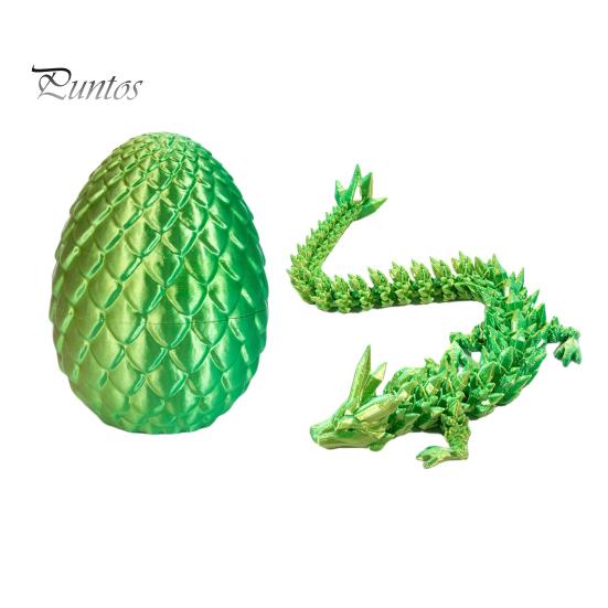 

Міні-яйце дракона з 3D-принтом. Шарнірна іграшка «Дракон непосида» всередині яйця. Наповнювачі великоднього кошика. Колекційний гнучкий подарунок «Дракон» для дітей-підлітків. 22cm