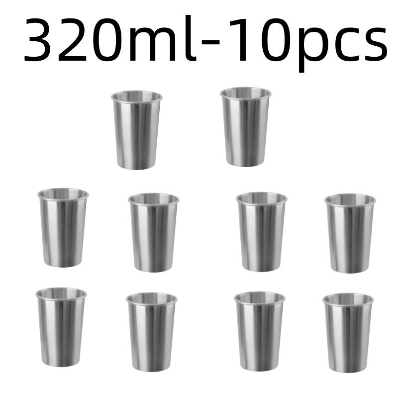 Stainless Steel Metal Cup Beer Cups White Wine Glass Coffee Tumbler Travel Camping Mugs Drinking Tea Mug Set Outdoor