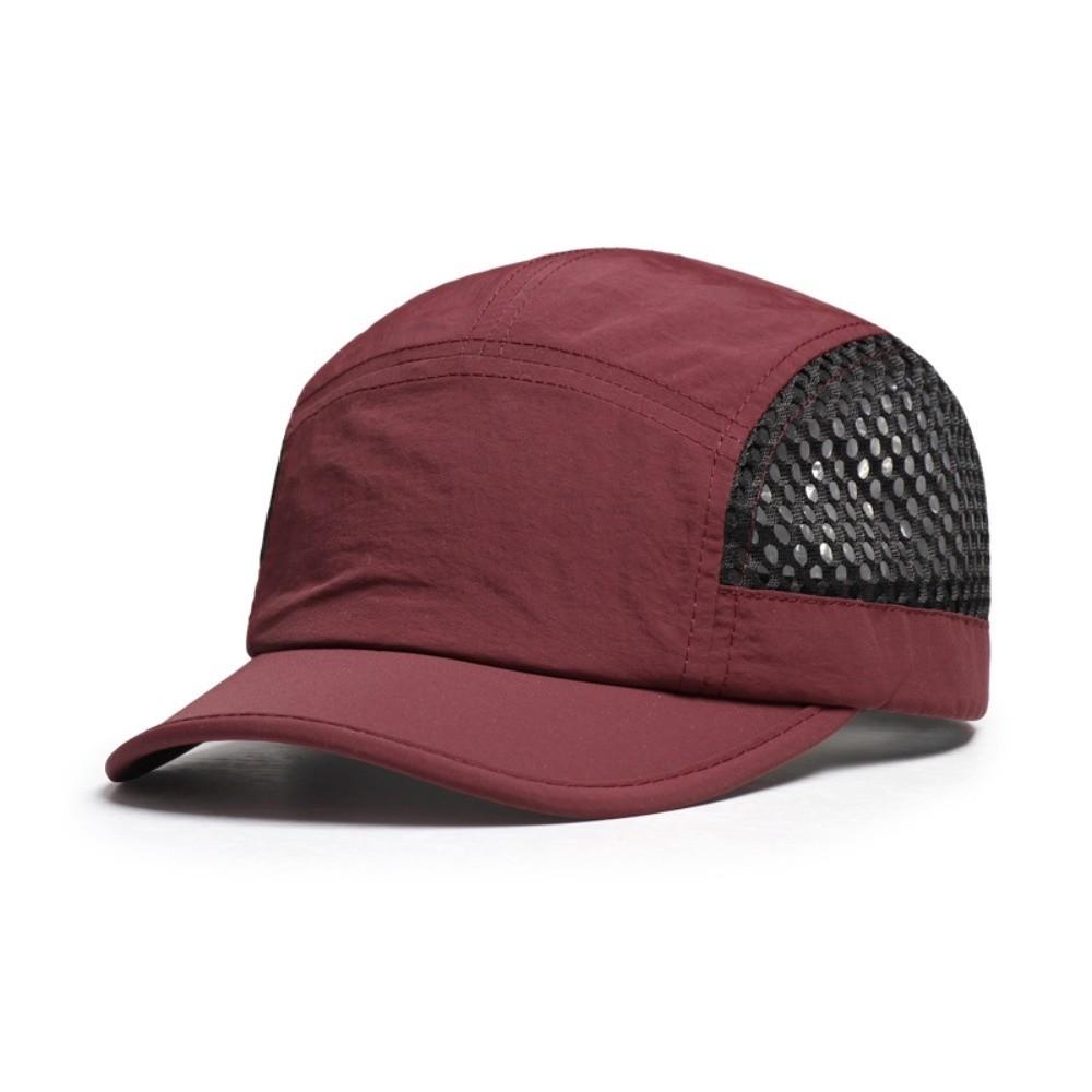 Fashion Thin Baseball Cap Breathable Japanese Style Sun Hat Short Brim Mesh Sport Cap Spring