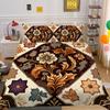 Set Biancheria da Letto per la Casa Lusso Fiore Stampa 3D Copripiumino Set Copripiumino Donna Regina Poliestere Copriletto
