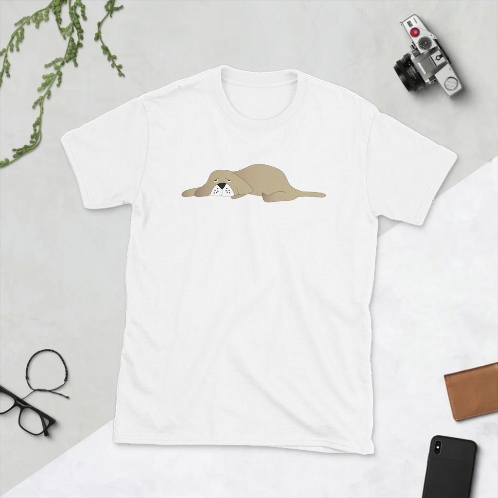 Novelty Nope Not Today Dog TShirts Unisex Round Collar Cotton T Shirts Short Sleeve Tee Shirt Plus Size Tops