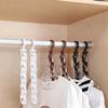 Five Link Clothes Hanger with Hooks Balcony Wardrobe Space Saving Storage Rack Student Dormitories Multi-layer Clothes Organiser