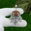 Natural Grass Garnet Gemstone Pendant 925 Sterling Silver Indian Jewelry