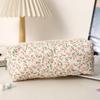 New Bowknot Floral Print Pen Bag Large Capacity Portable Storage Bag Multifunctional Stationery Bag School Office