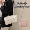 Korean Style Butterfly Tote Bag Commute Pu Leather Handbag Casual Shoulder Bag  Outdoor