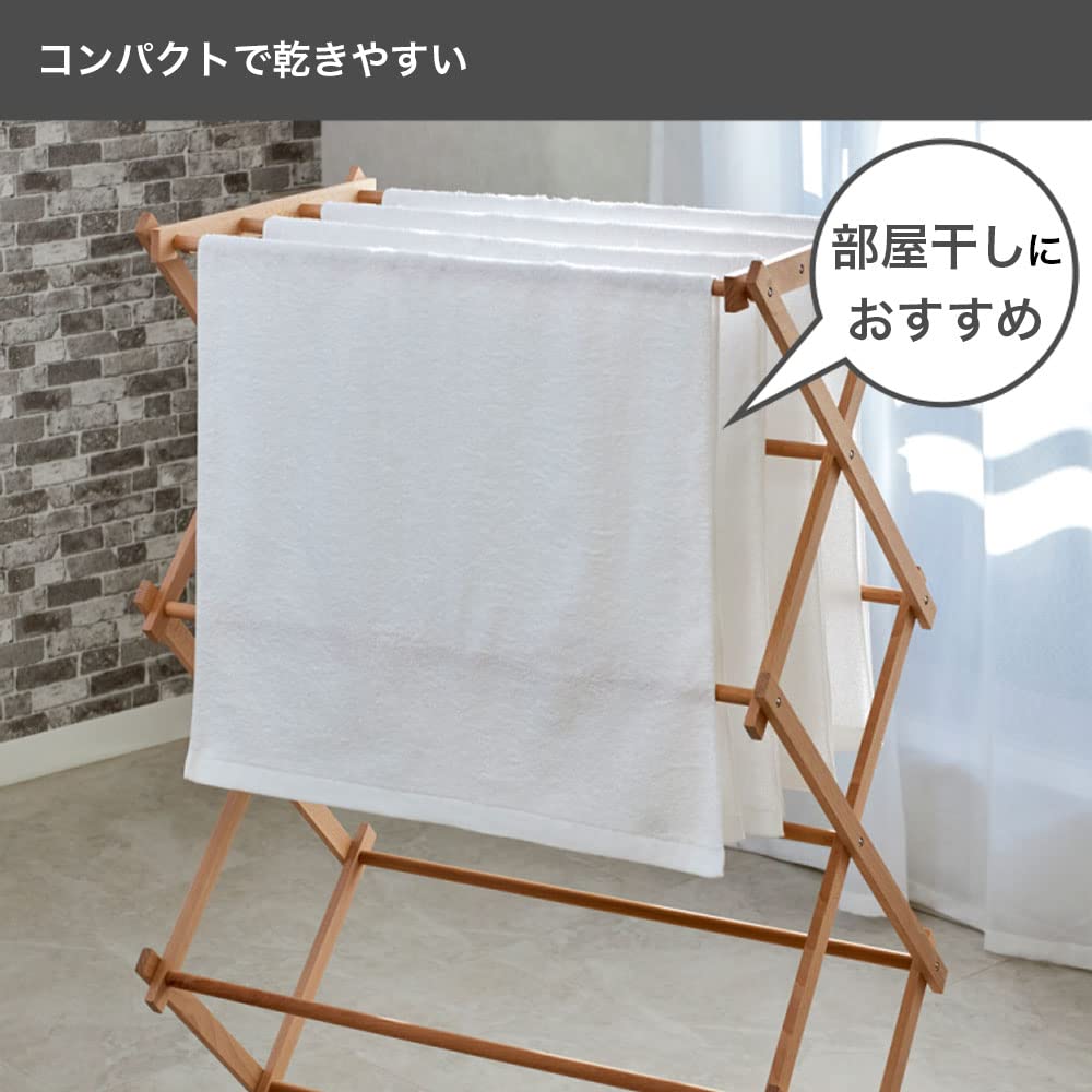 Terry Labo Pure White Mini-Badetücher, Set mit 5 Stück, Hergestellt in Japan, Senshu Handtücher (Ca.. 50 x 100cm), Weiß