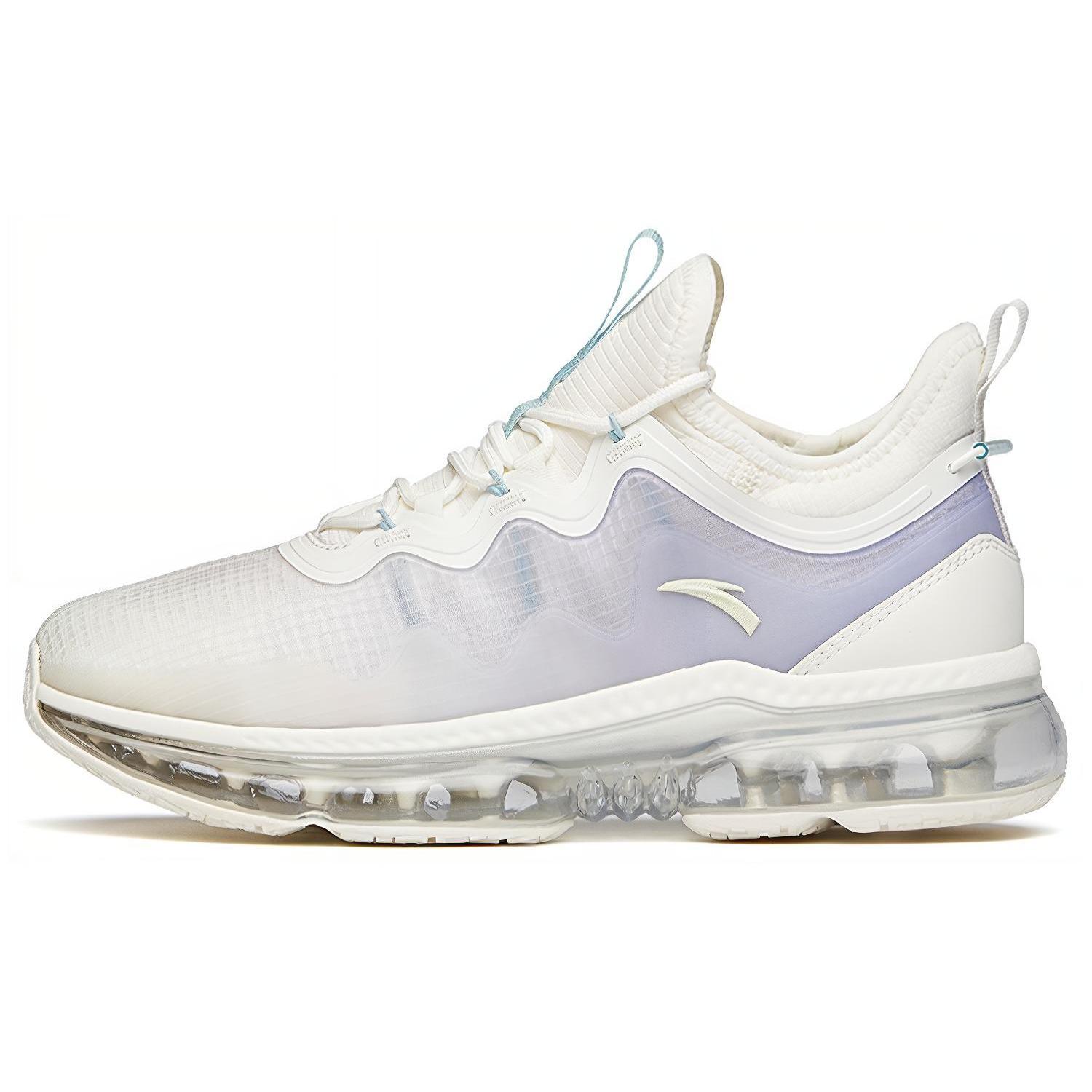 

New Anta Running Collection Cushioning Anti Slip And Wear Resistant Low Top Running Shoes Women s White Purple 922135518-3 35.5