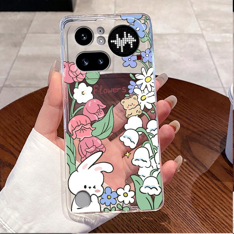 Für Nothing Phone 4a Pro Hülle Klar Luxus Niedlich Liebes Hase Lustig TPU Weiches Silikon Rückseite Für Nothing Phone4A Pro Gehäuse