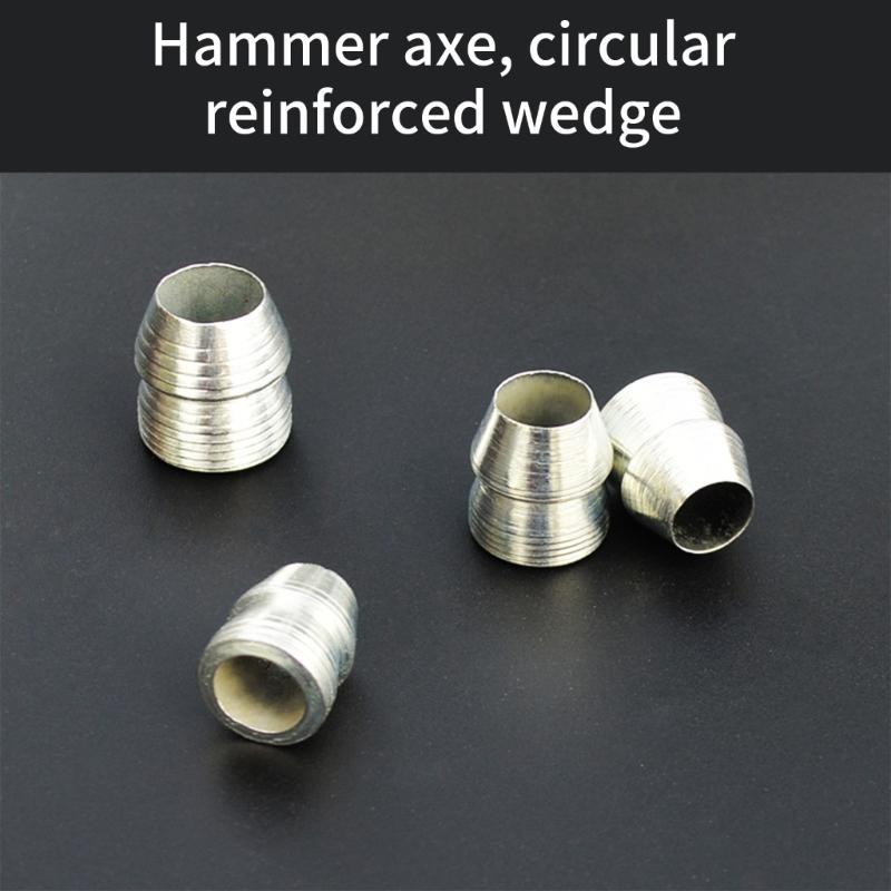 10Pcs Safety Conical Handle Wedges Round Safety Wedges Axes Hand Metal Wedges Hammer Handle Steel Wedges Handle Wedges