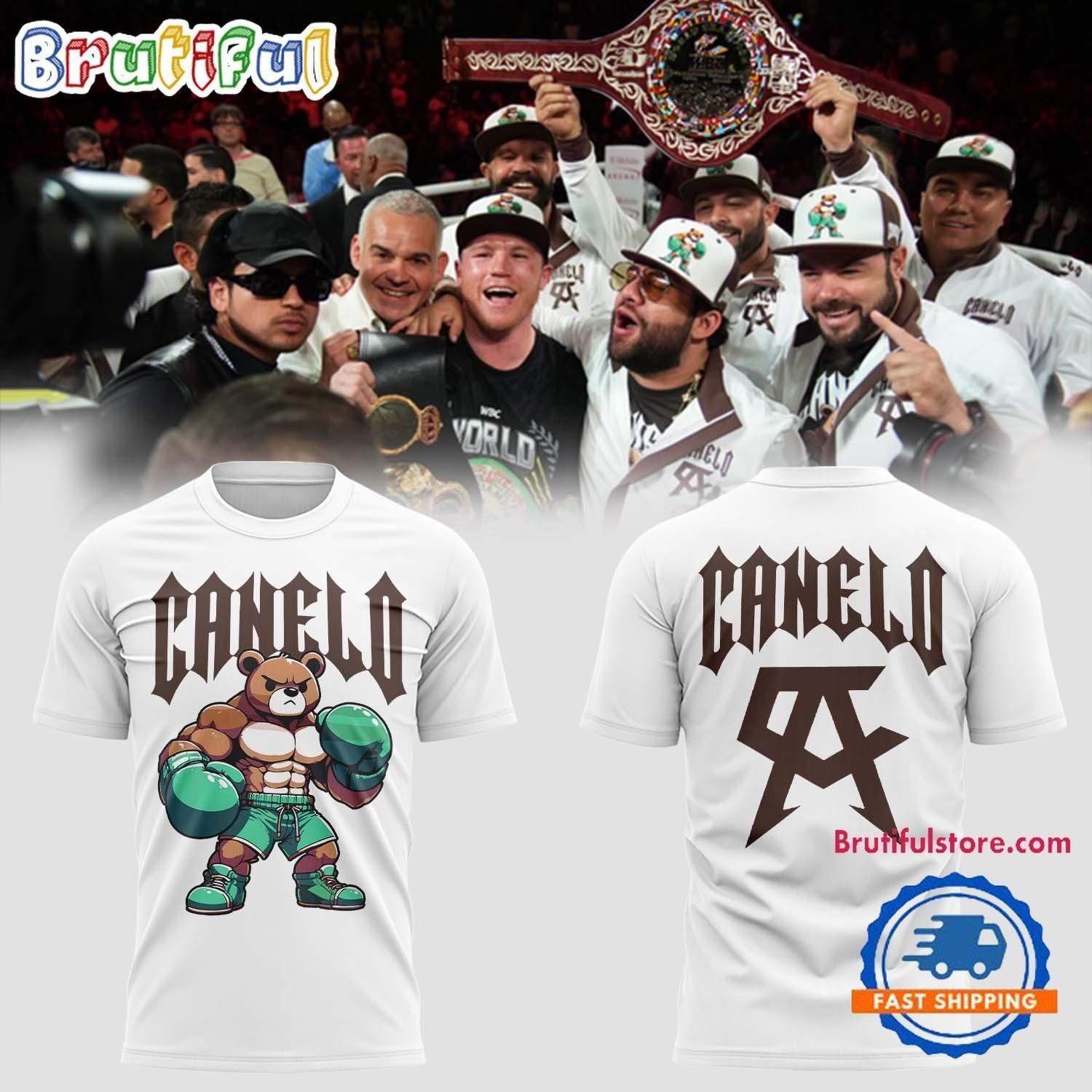 Canelo Alvarez 3D Shirt, Canelo Bear All OVer Print 3D T-shirt UB101 XL