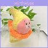 Kirby Cartoon Plush Doll With Hat Wearing Design For Teen And Backpack Decor