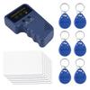 125KHz Handheld I D Card Reader Writer Portable RFID Duplicator Copier With 6 Writable Tags For Access Control Key Cloning