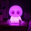 Skeleton Night Light with Multiple Lighting Modes USB Powered Decorative Lamp for Indoor Halloween Party Home Desk Bedroom