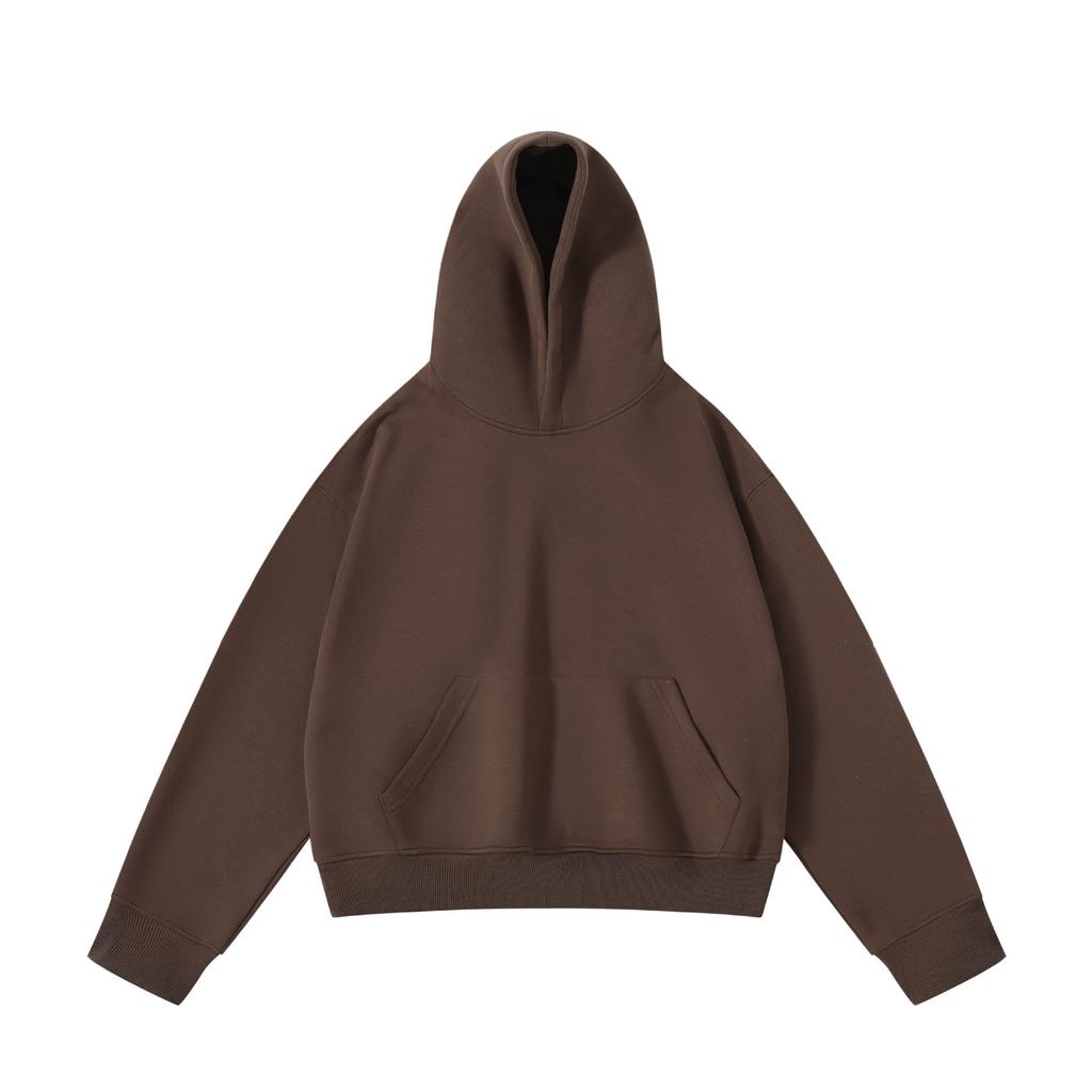 RUIIENRS x ROPUCHA Jaro Podzim Zkrácená Mikina Boxy Střih Čistý Styl Unisex FW228