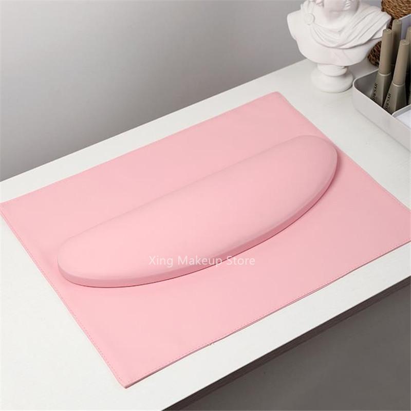 New Simple PU Leather Curved Nail Hand Pillow Set Rest Pillow Arm Rest Cushion Holder Arm Rests Nail Art Stand Manicure Tools 4#