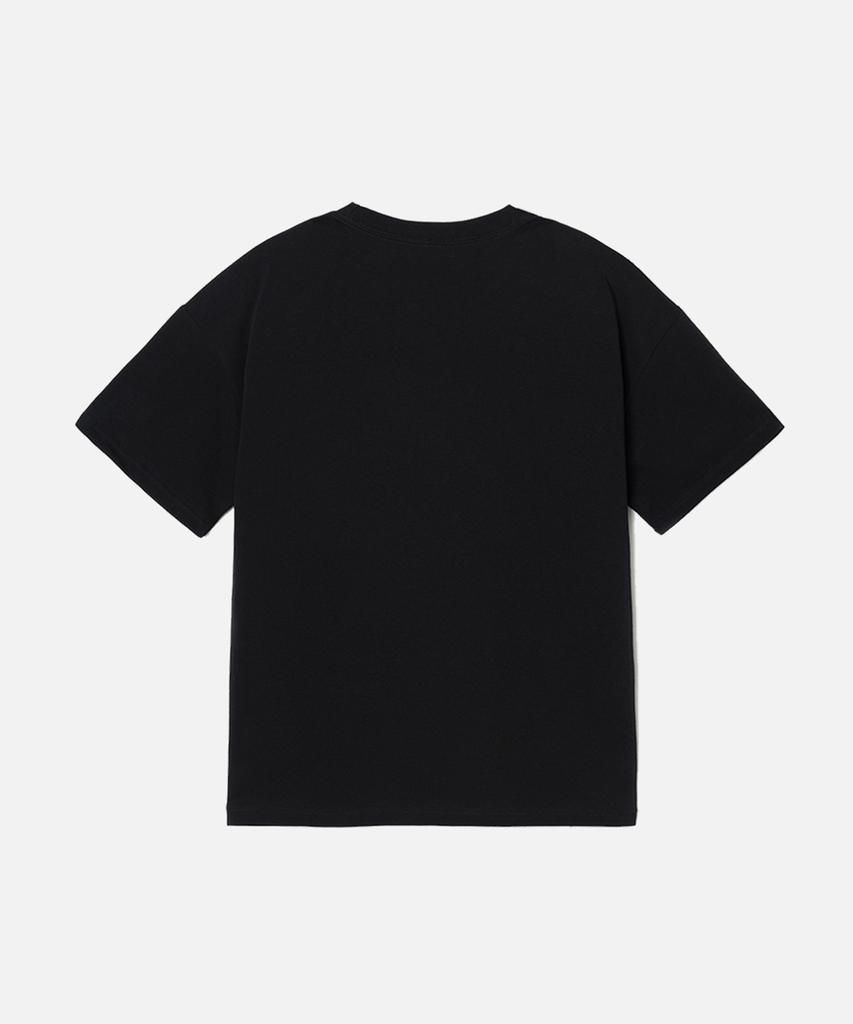 Maenhatanlekojeu Manhattan Records Arch Logo Pocket T-Shirt - Black