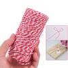 100M/Roll Cotton Bakers Motouz Provázek Šňůra Vánoční dárkové balení Decor Craft