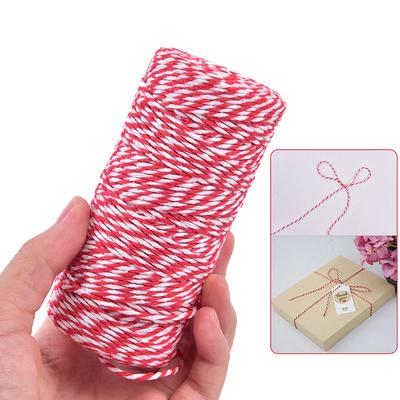 100M/Roll Cotton Bakers Twine String Cord Christmas Gift Packing Decor Craft
