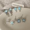 Fresh Blue Star Jellyfish Earrings - Unique, Fashionable, Elegant, Versatile Studs for Women
