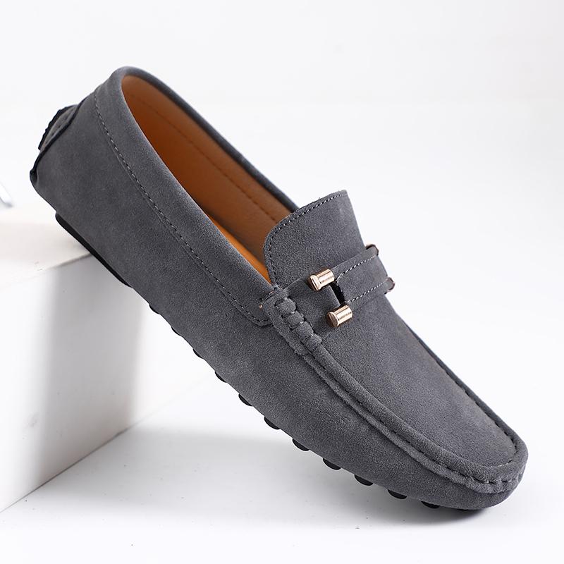 Leichte Herren-Loafer, lässige Lederschuhe zum Reinschlüpfen, klassische, bequeme Herren-Fahrschuhe, Mokassins