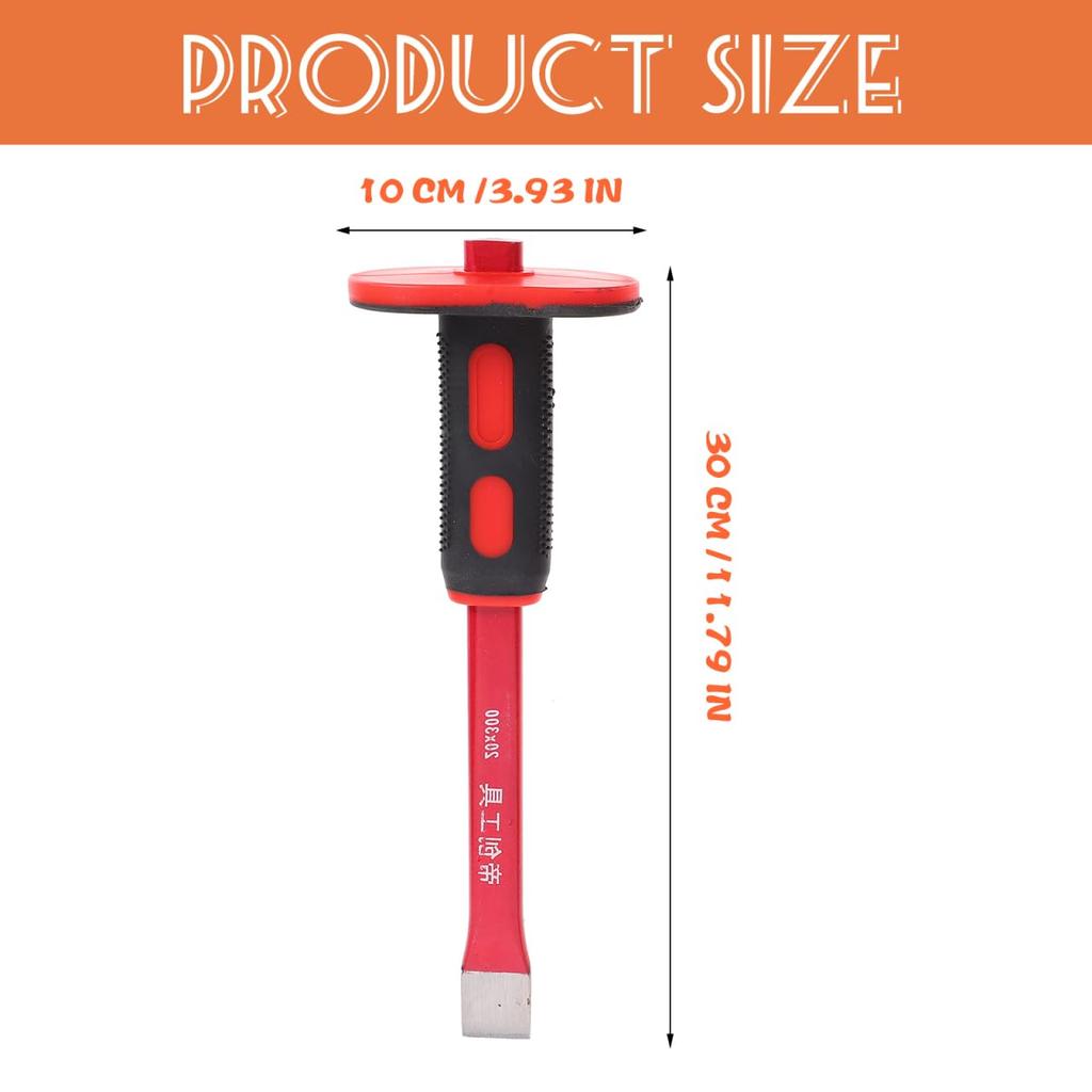 Iplusmile Chisel 1 Brick Concrete Cold Heavy Short Chrome Tool, Set, Chisel, Concrete, Stone, Tool, Set, Hardened, Steel, Duty, Flat, Stone, Hair,