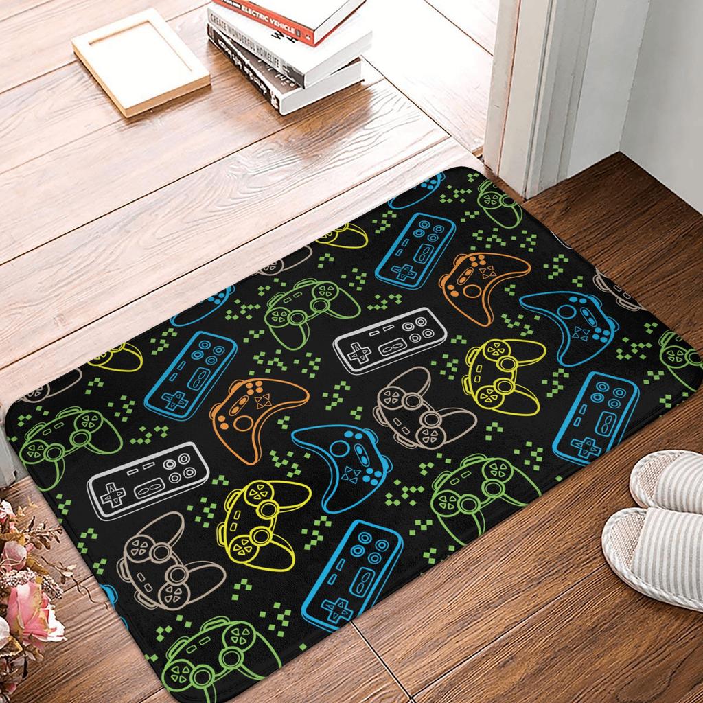 Game Controller Door Floor Kitchen Bathroom Mats Anti-Slip Outdoor Gamer Gift Doormat Living Room Entrance Carpet Rug